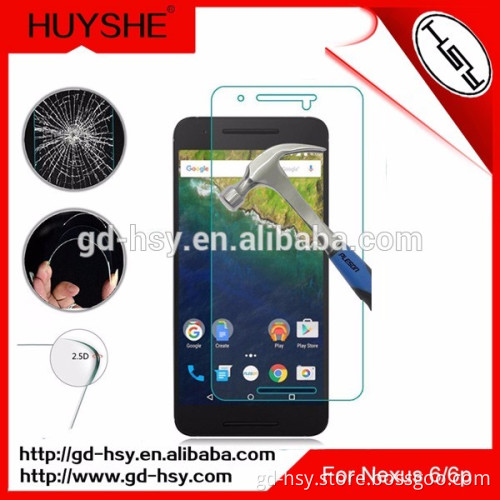 HUYSHE 9h custom made tempered glass screen protector for Huawei nexus 6p